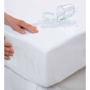 Molton waterdicht hoeslaken badstof TPU 150x200 +30cm tweepersoons bed - tweepersoons - EXTRA BREED