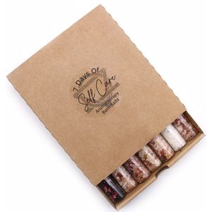 Aromatherapie - 7 flacons badzout in kadoverpakking