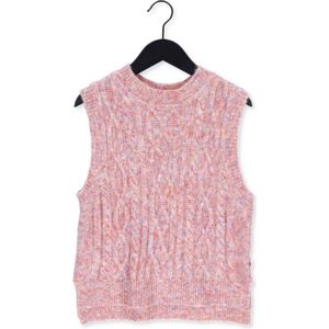 AO76 Di Sleeveless C-neck Truien & Vesten Meisjes - Sweater - Hoodie - Vest- Roze - Maat 128