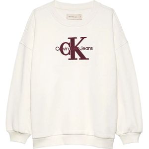 Calvin Klein Jeans Teddy Monologo Cn Sweatshirt Beige 8 Years Meisjes