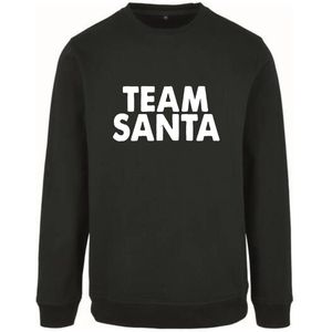Kersttrui ""TEAM SANTA"" - Maat S - Zwart - Foute Kersttrui - Kerst Sweater, Kerst Sweater personeel, Horeca Kleding, Team Santa, Kerst Outfit