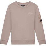 Malelions Kids Nylon Pocket Sweater - Grey Brown 4-104