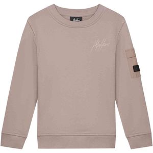Malelions Kids Nylon Pocket Sweater - Grey Brown 4-104