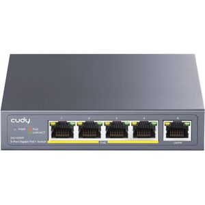 Gigabit Ethernet Switch met 5 PoE+ Poorten en 60W Vermogen