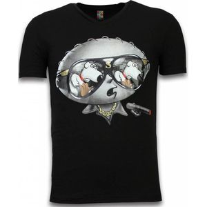 Mascherano Stewie Dog - T-shirt - Zwart - Maten: S