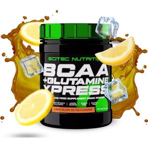 Scitec Nutrition® - BCAA + Glutamine Xpress (300 gram - Long Island Ice Tea) - Citroen/Thee - 25 doseringen - aminozuren - aminozuur - bcaa - l-isoleucine - l-leucine - l-valine - poeder