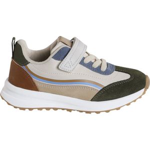 Kindersneakers - Beige - Kleutercollectie - Met Veters en Klittenband