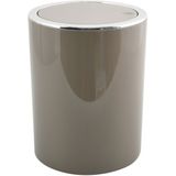 MSV - KAMAKA - Prullenbak - Taupe - 6 Liter - ABS