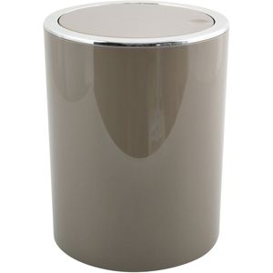 MSV - KAMAKA - Prullenbak - Taupe - 6 Liter - ABS