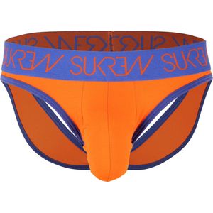 Sukrew V-Brief Flame Oranje - Maat M - Jockstrap - Heren Ondergoed
