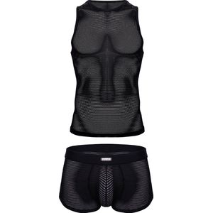Sukrew Net Shorts + Net Vest Nightlife Black - Size XL