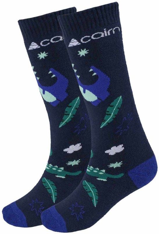 Cairn Skisokken Kinderen - 2 paar - Night Sky Dino - Maat 19/22