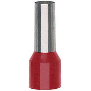 Klauke adereindhuls geïsoleerd 1mm2 hulslengte 6mm rood - per 1000 stuks (4716)