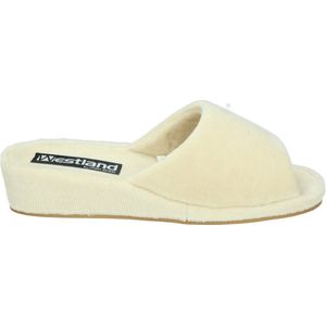 Westland MARSEILLE - Volwassenen Dames pantoffels - Kleur: Wit/beige - Maat: 40