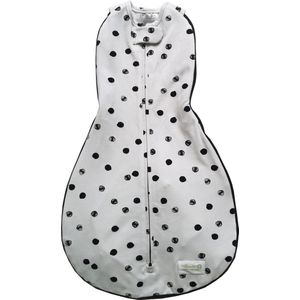 Woombie Grow With Me - Inbakerslaapzak - Wit Black Dots 0-18 maanden