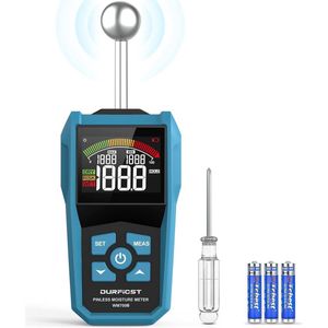 Vochtmeter met LCD-display en akoestisch alarm voor bouwmaterialen en hout | Nauwkeurige en gebruiksvriendelijke meting