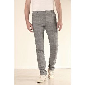 New Star Baltimore - chino broek heren - zwart/wit ruit - maat W38/L34