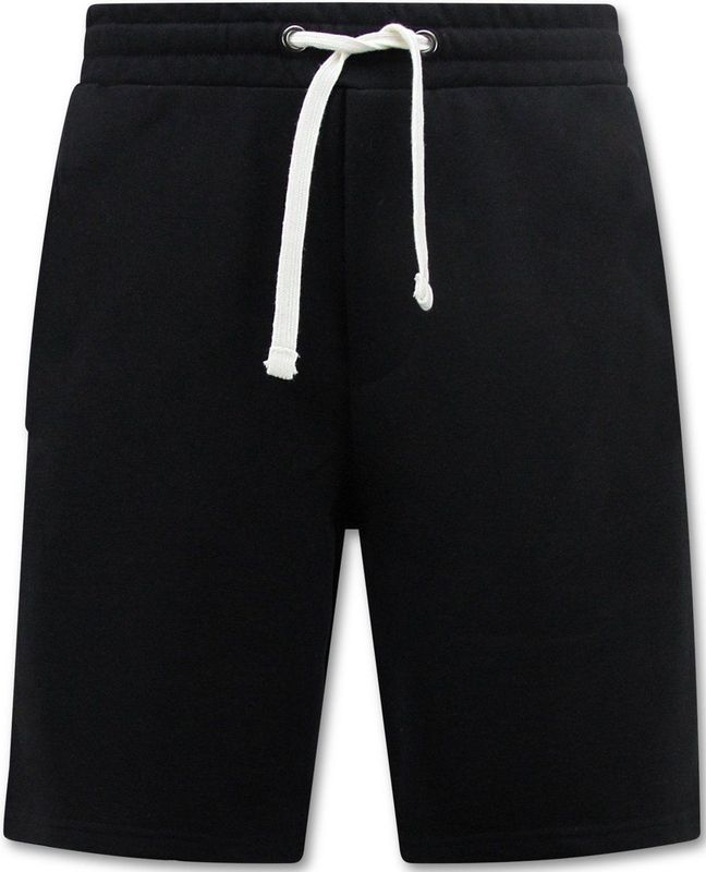 Enos - Sweat Shorts - Zwart - Korte Broeken