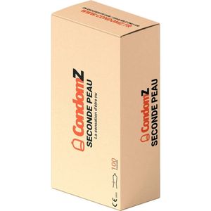 CondomZ - Seconde Peau - Condooms - 100 Stuks - Anatomisch Gevormd - Vegan