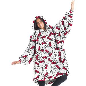 Dames Oversized Fleece Sweatshirt met Capuchon en Draagbare Mouwen - Perfect Cadeau voor Kerstmis of Verjaardag