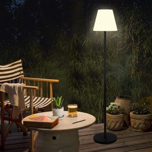 Stellar Vloerlamp - Vloerlamp op zonne-energie - Staande lamp - Staande lamp met lichtsensor - Vloerlampen - Lampen - Dimbaar, warm wit en RGB-batterij - draadloos - USB-oplaadbaar - Led-zonnelampen voor binnen - Waterdichte staande lamp voor