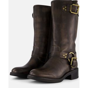 Ann Rocks Hoge Biker boots bruin Synthetisch - Maat 38