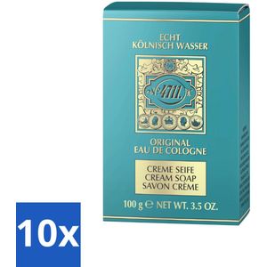 4711 - Echt Kölnisch Wasser - Créme Zeep - Original Eau De Cologne - 100 g - Bulkverpakking - 10 stuks