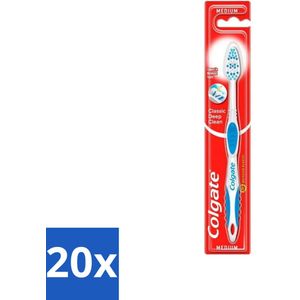 Colgate - Tandenborstel - Classic Deep Clean Medium - 1 Tandenborstel - Bulkverpakking - 20 stuks