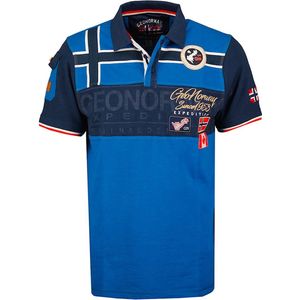 Geographical Norway Heren Polo Katoen Karadock Blue - 3XL