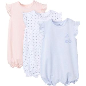 Zippy 3107108901 Playsuit 3 Eenheden Blauw,Roze 1-3 Months Meisjes
