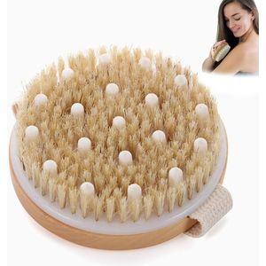 Droogborstel Lichaam - Natuurlijke Haren - Verbeter Lymfefuncties