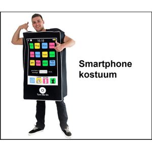 Mobiel smartphone verkleedpak  one size - Verkleedkleding telefoon festival fun outfit thema feest party