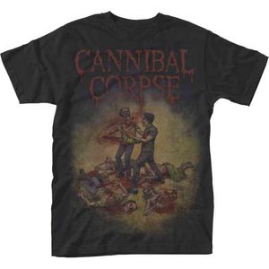 Cannibal Corpse Heren Tshirt -L- Chainsaw Zwart