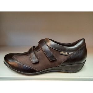 Mephisto LEDA klitteband schoen bruin Dark oak maat 41,5 (7,5)