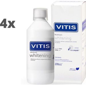 4x Vitis Whitening Mondspoelmiddel - Voordeelpakket
