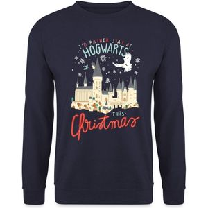 Harry Potter Kerstmis Ik Blijf Liever Op Hogwarts Sweater Heren