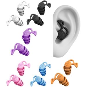 Goodivery - Earplugs - Oordopjes met Lus - 6 Paar Zwemoordopjes voor Kinderen - Siliconen Oordopjes - Veelkleurig