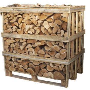 Kleine Pallet Elzenhout | Ovengedroogd Haardhout | 1.1 m3 | Brandhout op een pallet