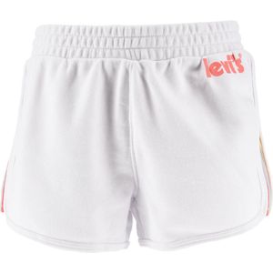 Levi's meisjes LVG FRENCH TERRY SHORT - Wit - Maat 164 (14jaar)