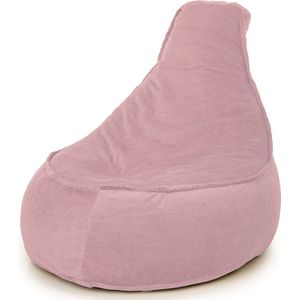 Drop & Sit - Zitzak/Stoel - Noa JR - Rib (Corduroy) - Roze - 100 Liter