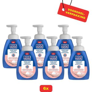 6x Blue Wonder desinfecterende handzeep 225 ml - Voordeelverpakking!