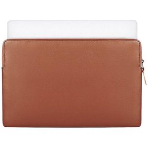 PU Leren Laptophoes 13,3 inch - Macbook Air & Pro 13 inch case / hoes - Laptop Sleeve 13 inch - Bruin