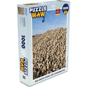 Puzzel Een grote stapel met suikerbieten - Legpuzzel - Puzzel 1000 stukjes volwassenen