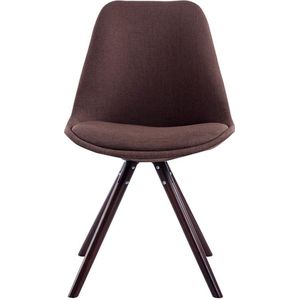 Vergaderstoel Giva - Stoel bruin - Met rugleuning - Bezoekersstoel - Zithoogte 48cm