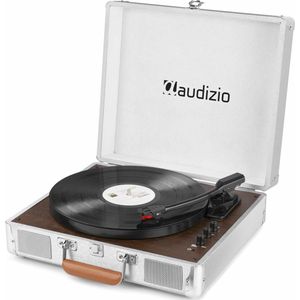 Platenspeler Bluetooth - Audizio RP320 retro platenspeler met ingebouwde speakers in aluminium koffer