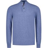NZA - Wollen Trui - Blauw - Knoophals