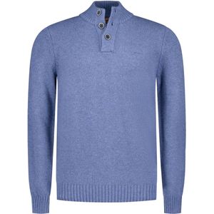 NZA - Wollen Trui - Blauw - Knoophals