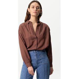 Sissy-Boy - Bruine lange oversized blouse