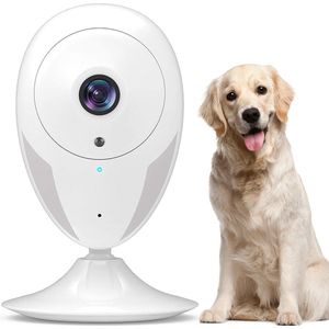 White-Label® Hondencamera - Huisdiercamera - Babyfoon met Camera en App - Baby Monitor - Full HD - Wit