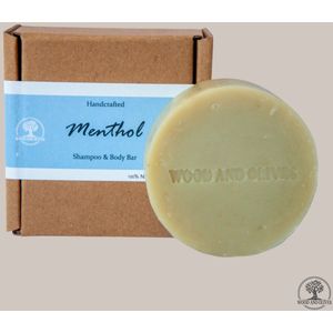 Wood and Olives - Menthol Shampoo & Body Bar - 100 g